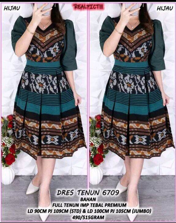 DRESS TENUN RAMPEL SET KEMEJA, DRESS PESTA | Lazada Indonesia