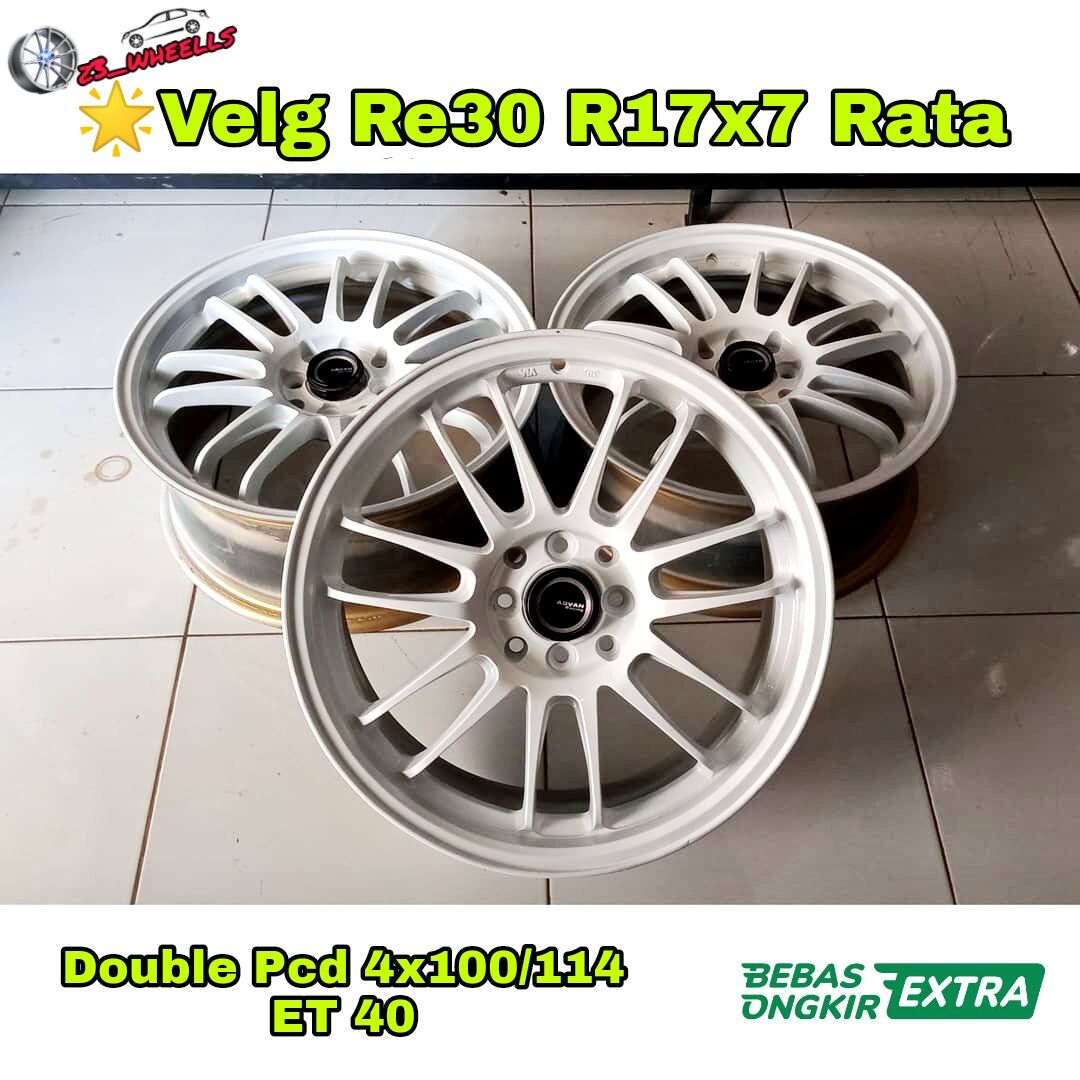 Velg Second Re30 Ring 17 Lebar 7 4x100/114 Et 40 Harga 3,900,000 rupiah*Gratis Ongkir