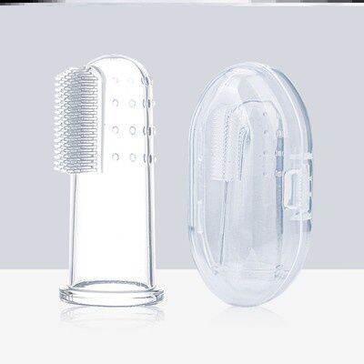 Sikat Gigi Bayi Pembersih Mulut Lidah Baby Finger Toothbrush Silicone Silikon