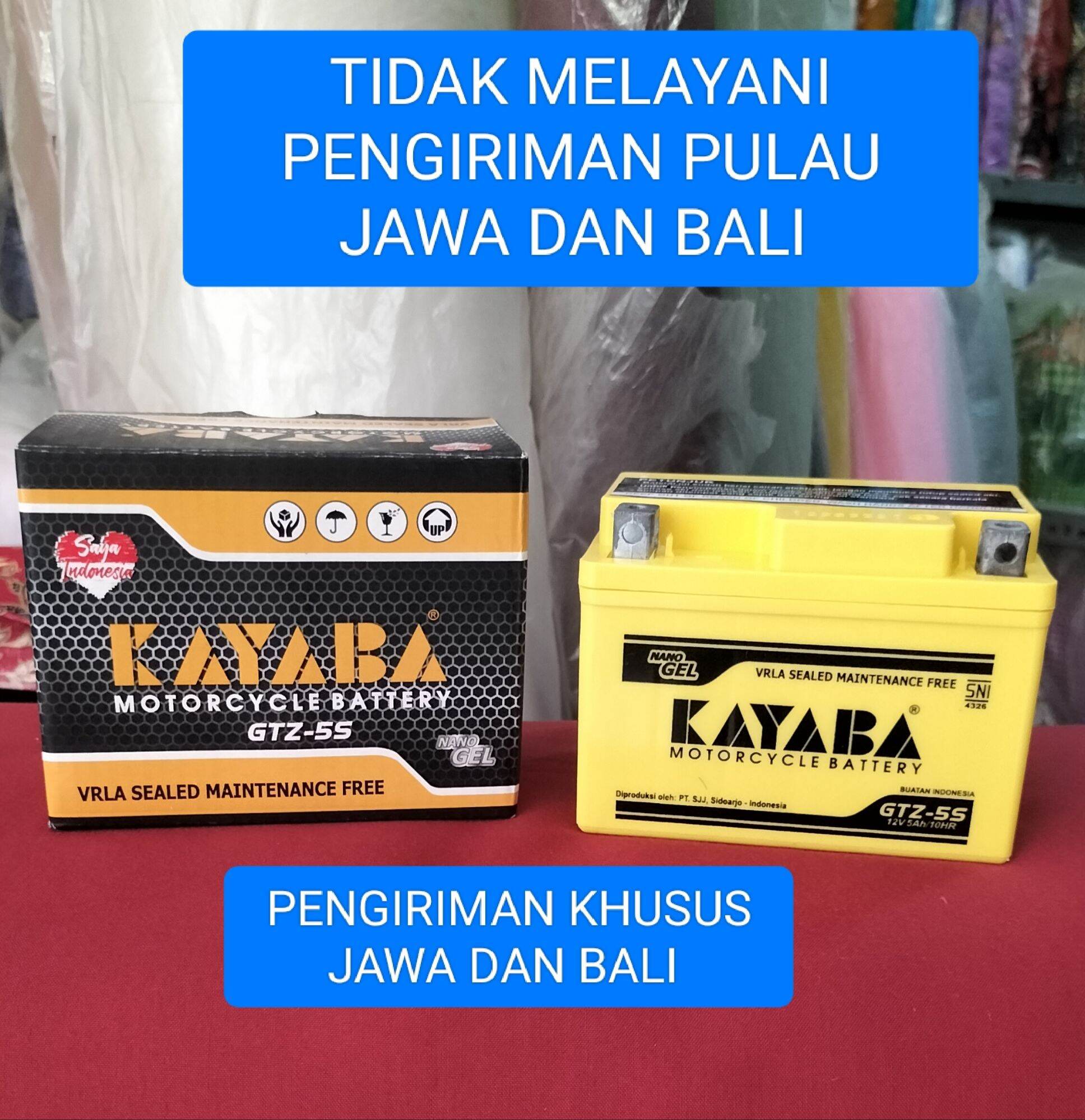 AKI MOTOR BEAT VARIO MIO KAYABA GTZ5 FULL KERING MURAH ( TIDAK MELAYANI