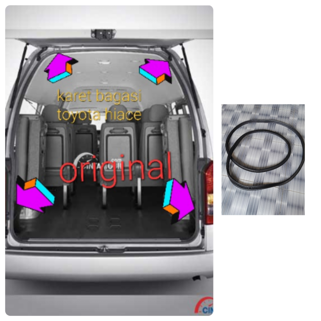 karet pintu bagasi toyota hiace original Harga 250,000 rupiah*Gratis Ongkir