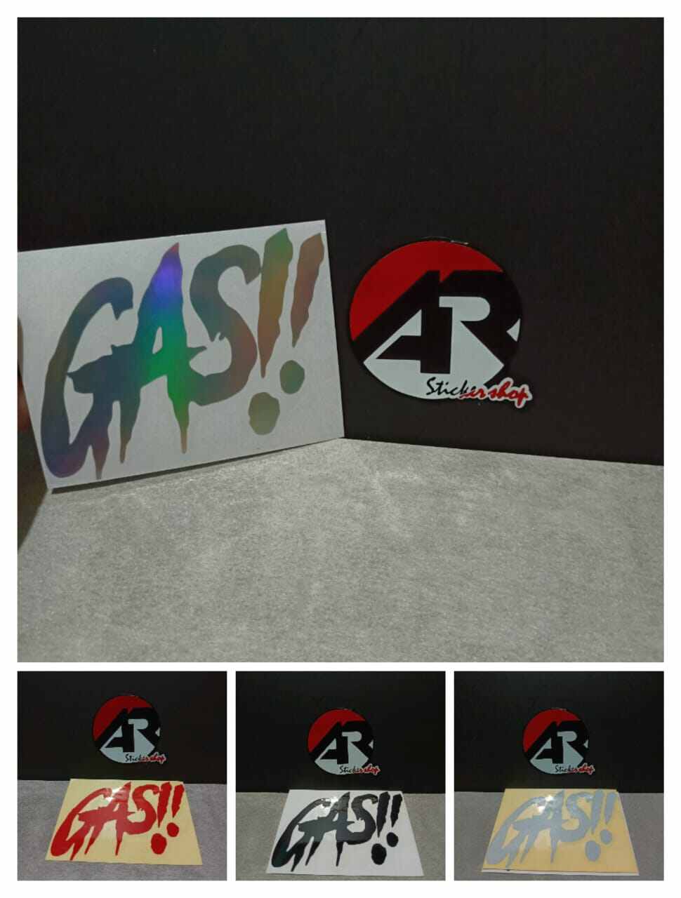 Sticker Gas Mi Sticker GAS stiker motor cutting | Lazada Indonesia