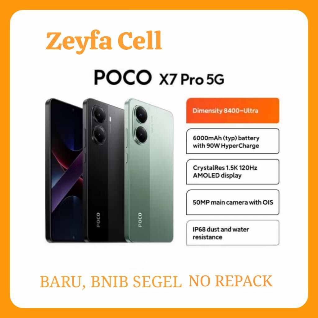 Poco X7 Pro 5G [12/512] GB Harga 4,850,000 rupiah*Gratis Ongkir