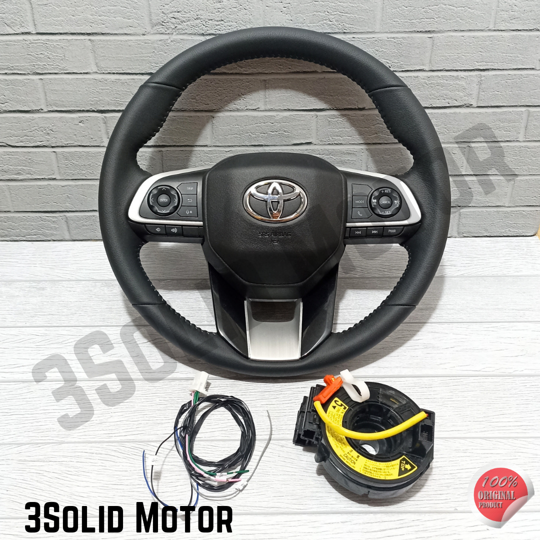 STIR STEER TOYOTA VELOZ 2021-2023 KOMPLIT AIRBAG DAN TOMBOL AUDIO ORIGINAL Harga 2,925,000 rupiah*Gratis Ongkir
