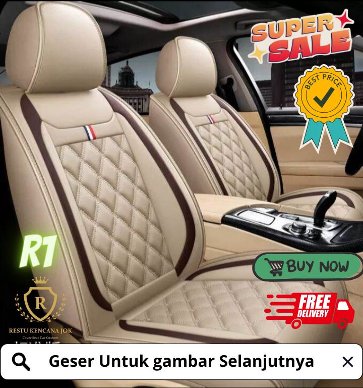 sarung jok mobil xpander innova avanza xenia mobilio calya sigra rush terios ertiga bahan CHEROKEE Harga 1,650,000 rupiah*Gratis Ongkir