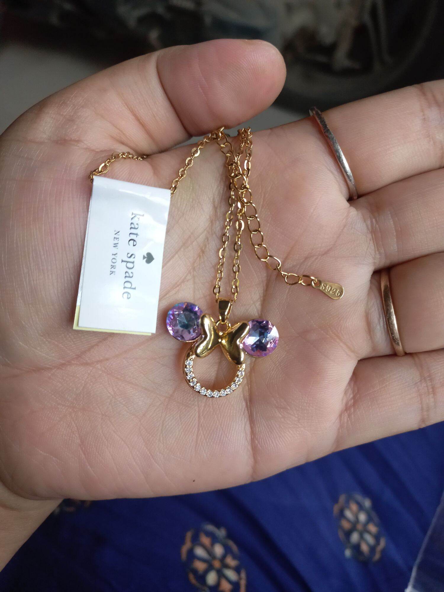 kalung disney kate spade micky silver Lazada Indonesia