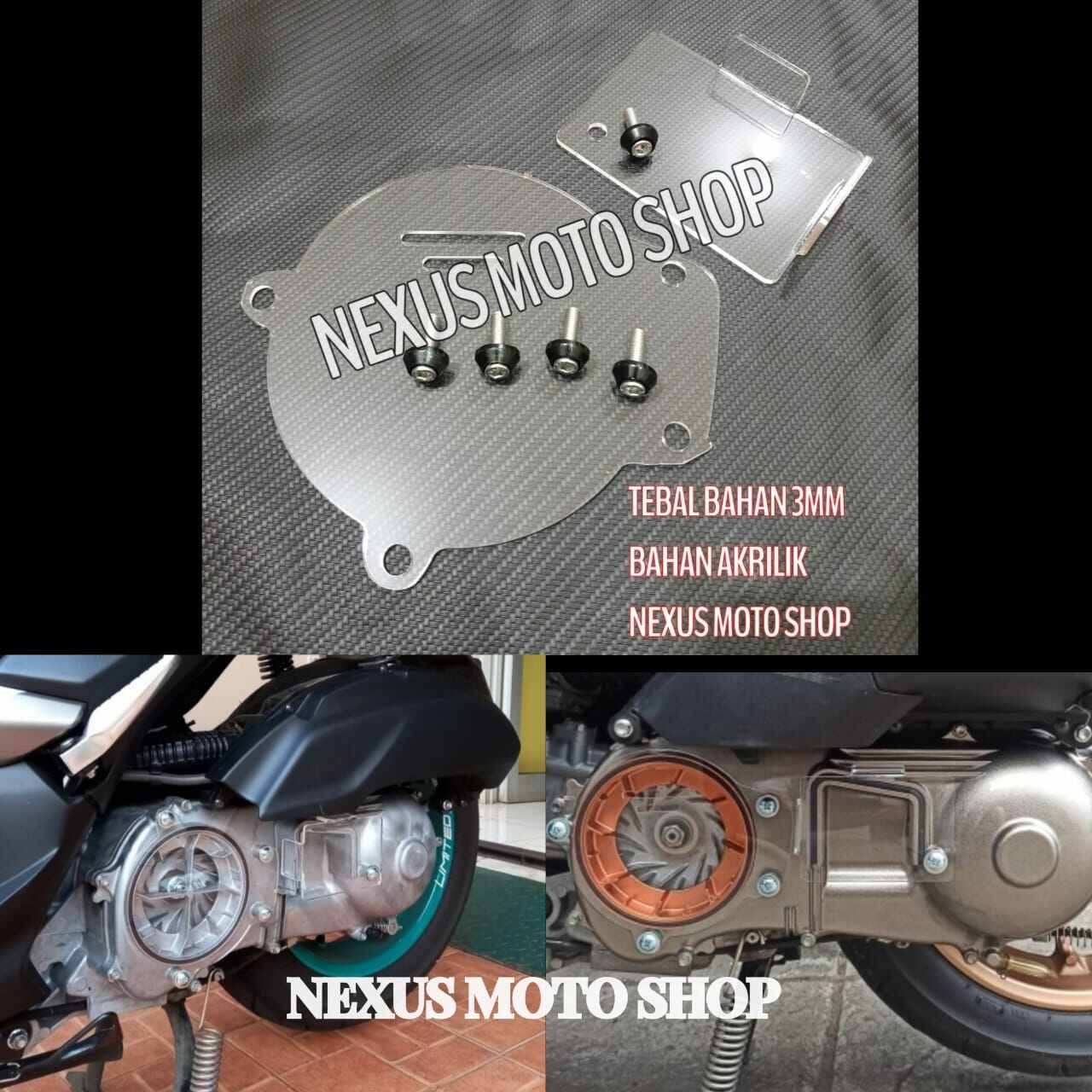 Tutup Cvt Aerox Cover Cvt Akrilik Aerox Tutup Cvt Mika Aerox Nvx