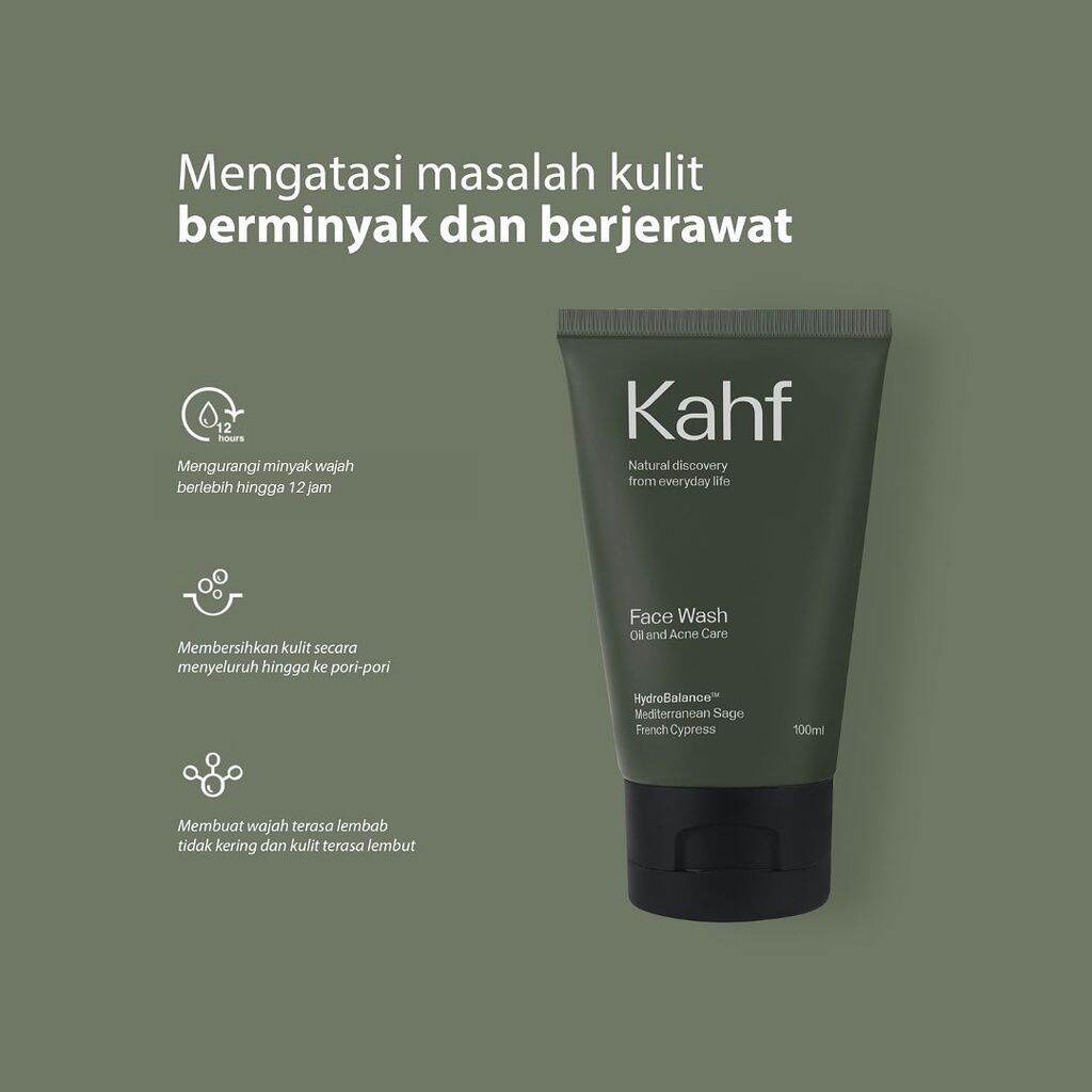 Kahf Fase Wash 100ml (TUBE) Sabun Wajah Pria/Cuci Muka Lazada Indonesia