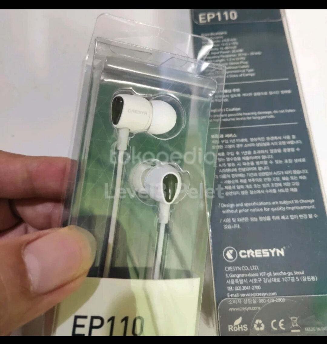 Headset Premium CRESYN EP110 Ori INDONESIA BY KOREA Earphone Bass ...