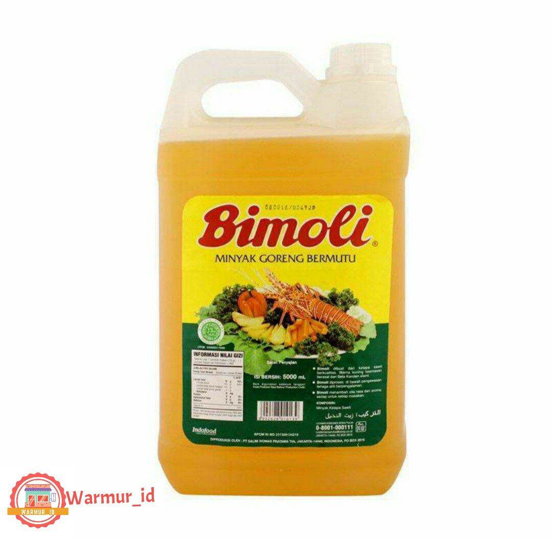 Derigen cooking oil Bimoli cheap Promo 5 litres - Merek Bimoli Harga 126,481 rupiah*Gratis Ongkir