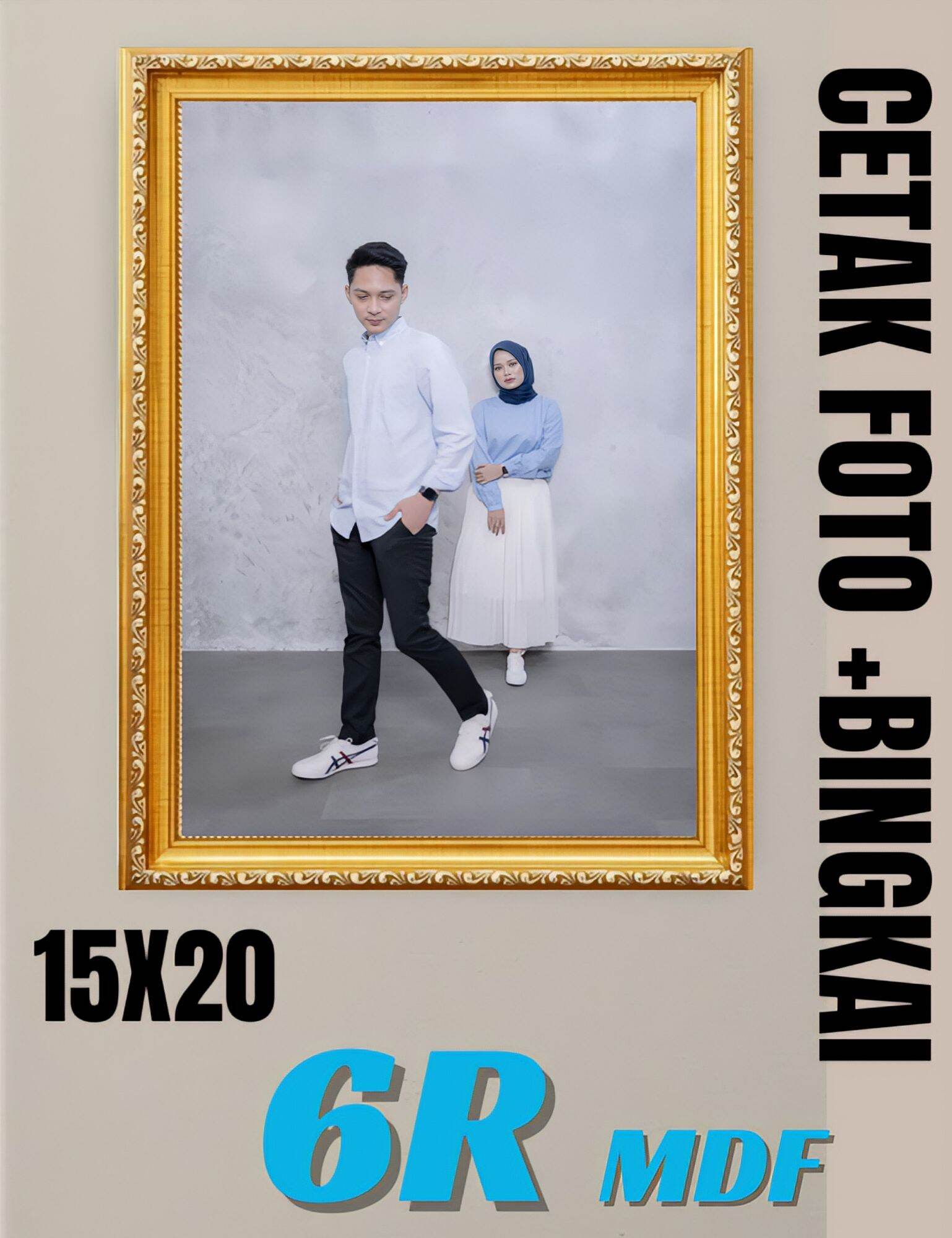 BINGKAI 20R JUMBO CETAK FOTO 20R SUDAH DI BINGKAI COD | Lazada Indonesia