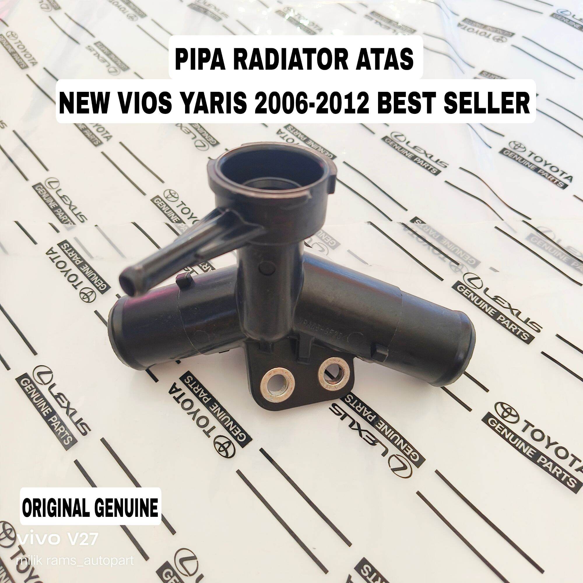 Pipa air by pass outlet atas radiator new vios yaris 2006-2012 original genuine Harga 125,000 rupiah*Gratis Ongkir