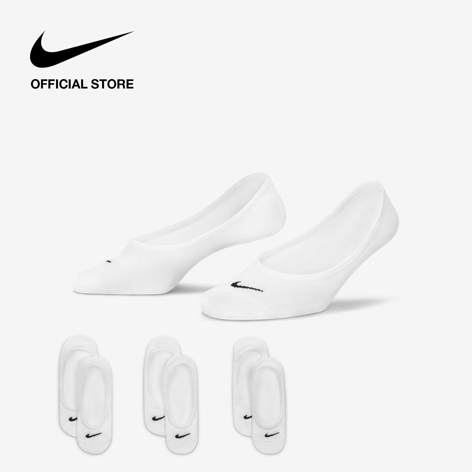 Nike Women's Training (3 Pairs) No-Show Socks - White [SX4674-101] Harga  139,620 rupiah*Gratis Ongkir