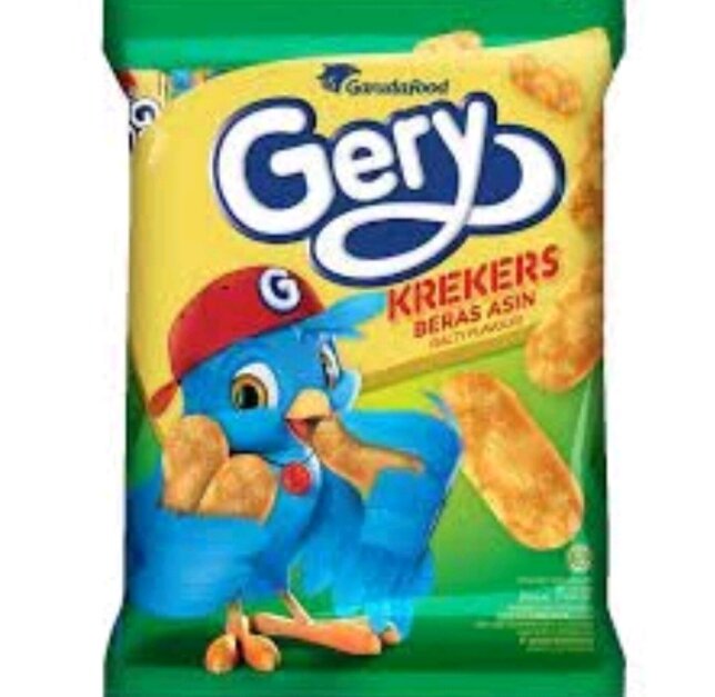 SNACK BISKUIT GERY KREKERS BERAS ASIN ISI 10 MAKANAN RINGAN CEMILAN ...