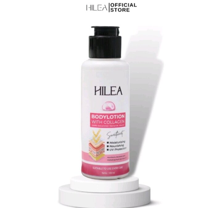 HiLeA original Body lotion whit collagen pink Lazada Indonesia