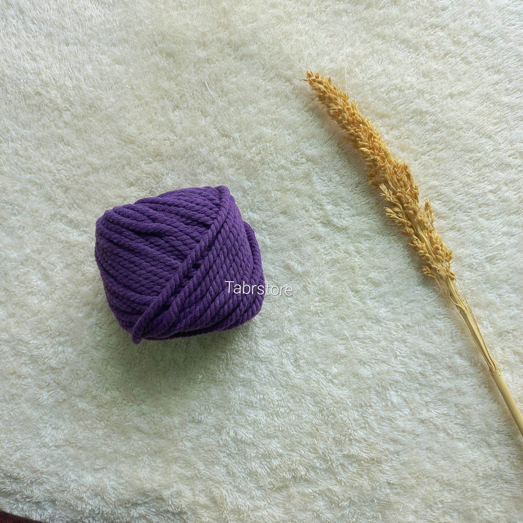 Tali Katun 3mm Warna Macrame Dream Catcher - Tali Kerajinan - Hiasan Dekorasi Dinding Pernikahan - Bahan Kerajinan DIY - Cotton Rope Craft Materials Handy Craft Rope Craft