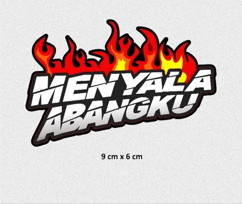 STICKER MENYALA ABANGKU/MENYALA ABANGKU/STICKER VIRAL/STICKER KEREN ...