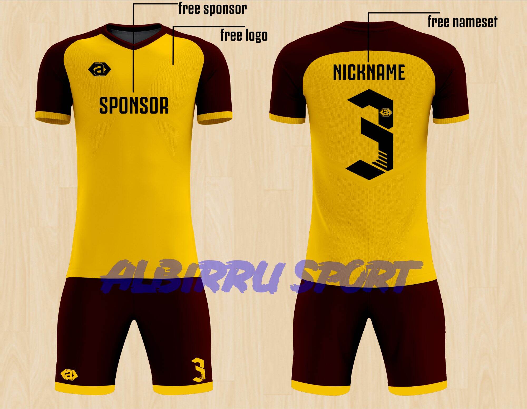 JERSEY BOLA JERSEY PUTSAL /SEPAKBOLAOLAHRAGA CUSTOME Lazada