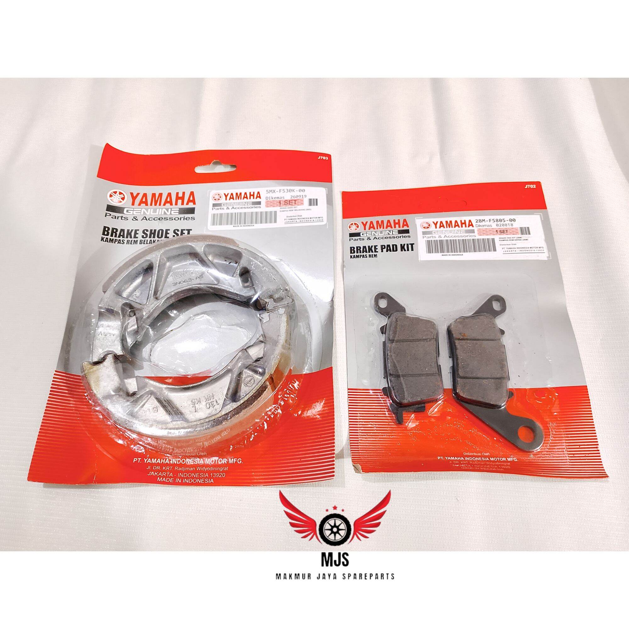 Rear brake pad Discpad front Mio M3 Mio gear 125 Fino 125 x-ride 125 Fazzio freego filano Mio soul GT 125 Mio Z Mio s Mio 125 package 1set Yamaha 2bm Harga  10,890 Ringgit*Penghantaran Percuma