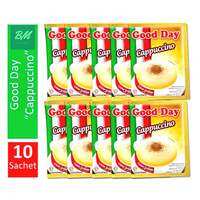 Kopi Good Day Cappuccino 1 Renceng (isi 10 Sachet)
