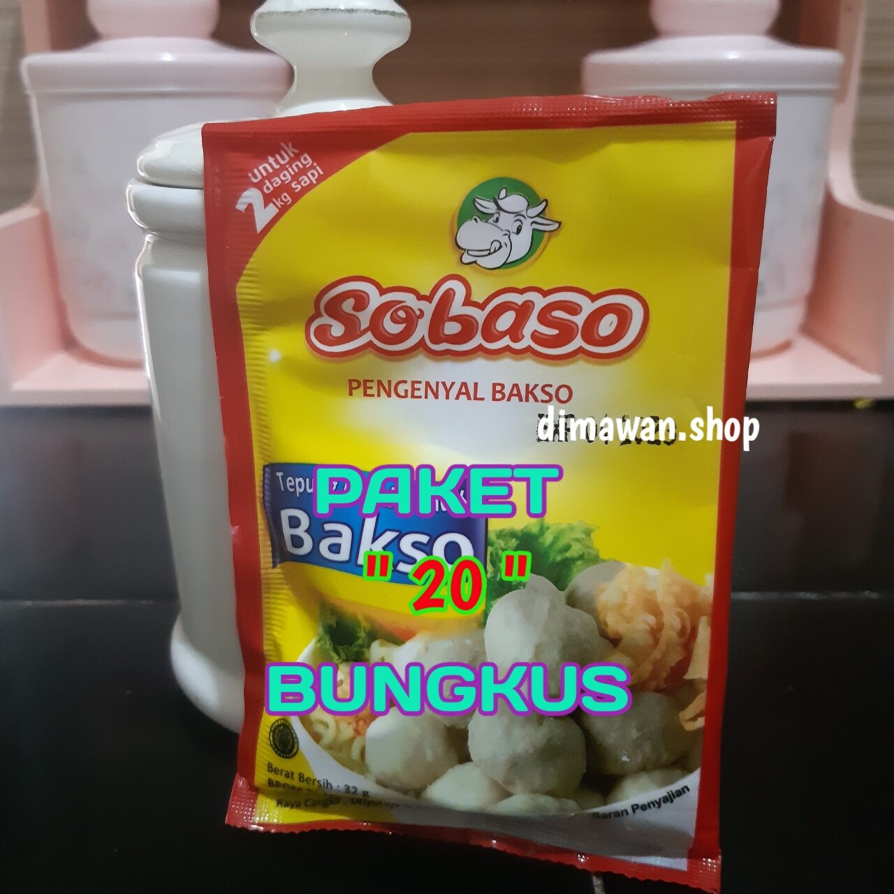 Sobaso Tepung Pengenyal Bakso 32 Gram 20pcs Lazada Indonesia