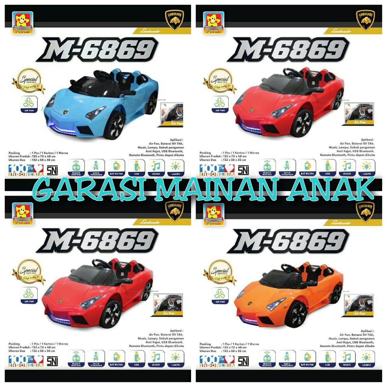 mobil aki lambo ada AC nya di dashboard lambrado Lazada