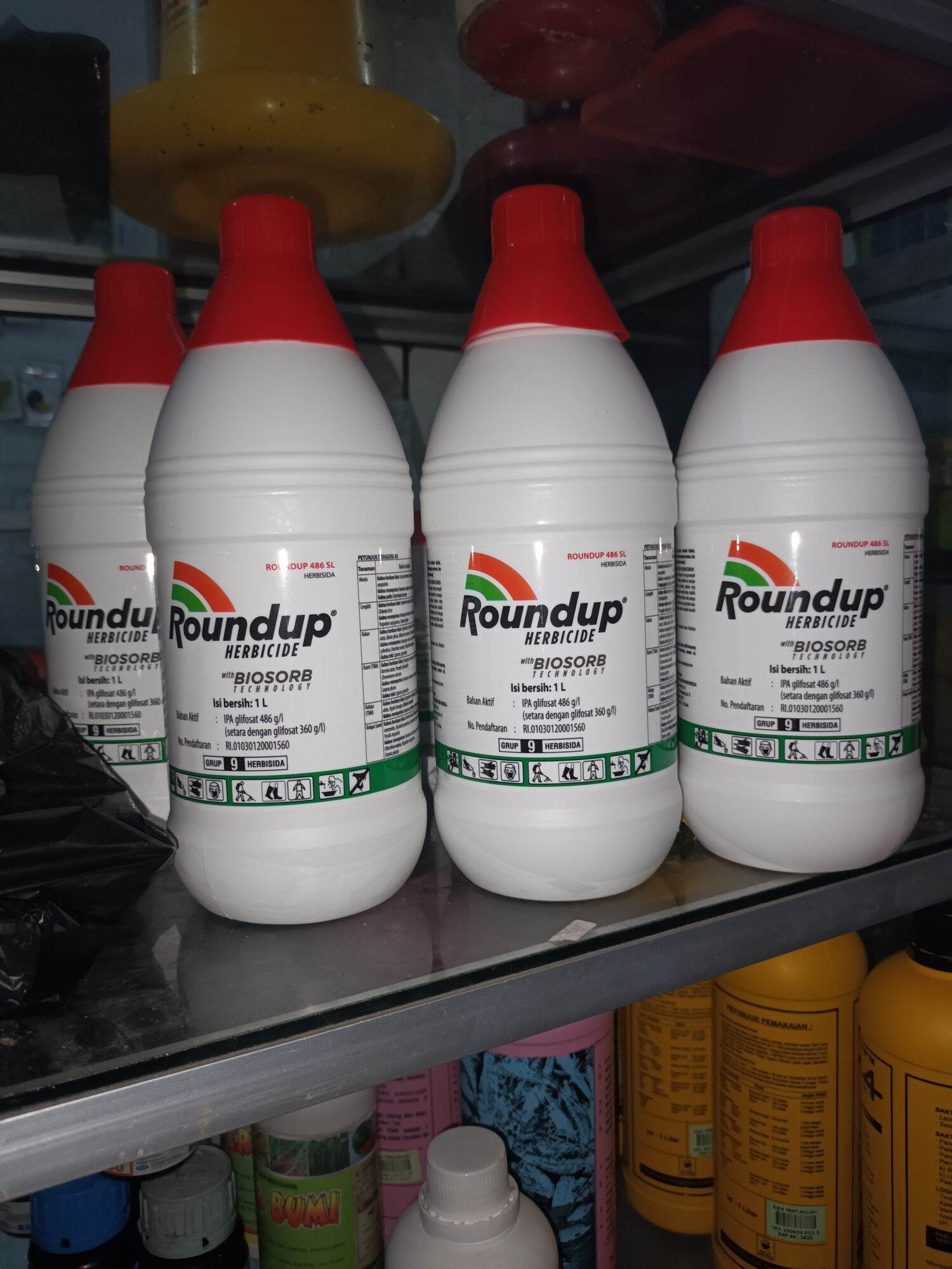 Pengendali Rumput Liar Herbisida Sistemik Roundup 1 Liter Lazada