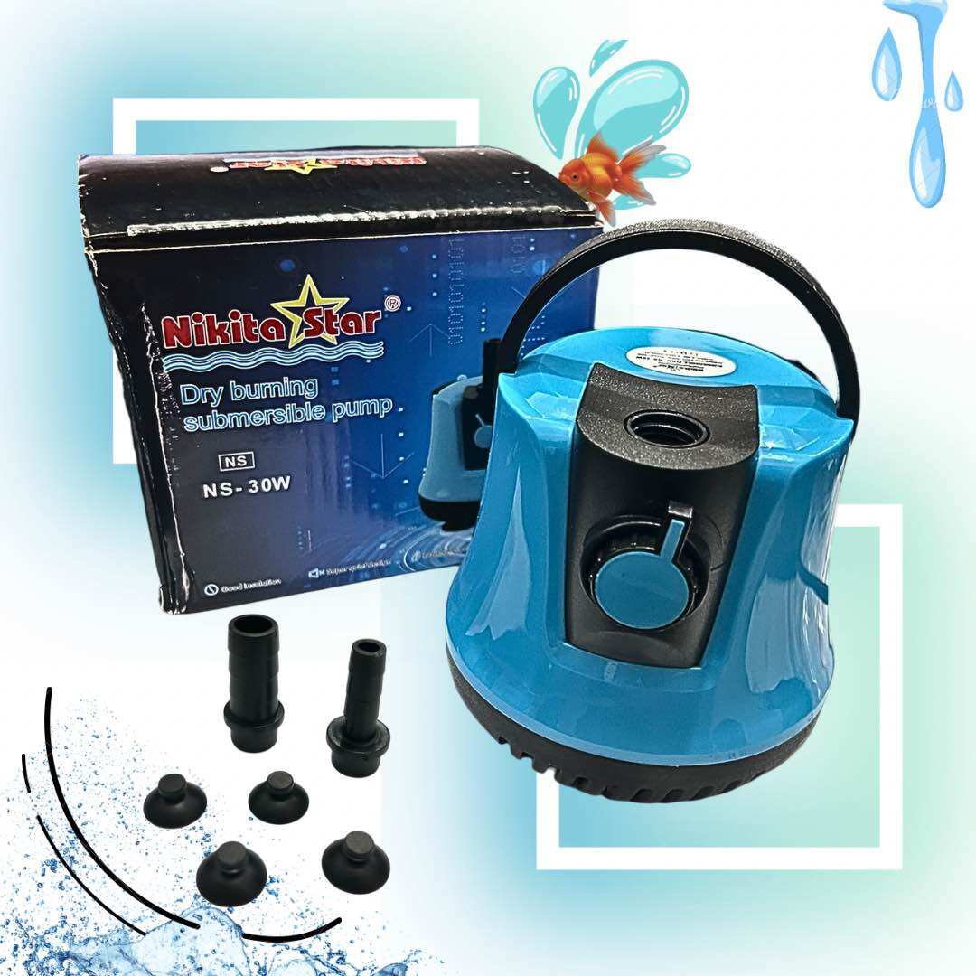 NIKITA STAR NS 30W POMPA KOLAM AQUARIUM DRY BURNING SUBMERSIBLE PUMP