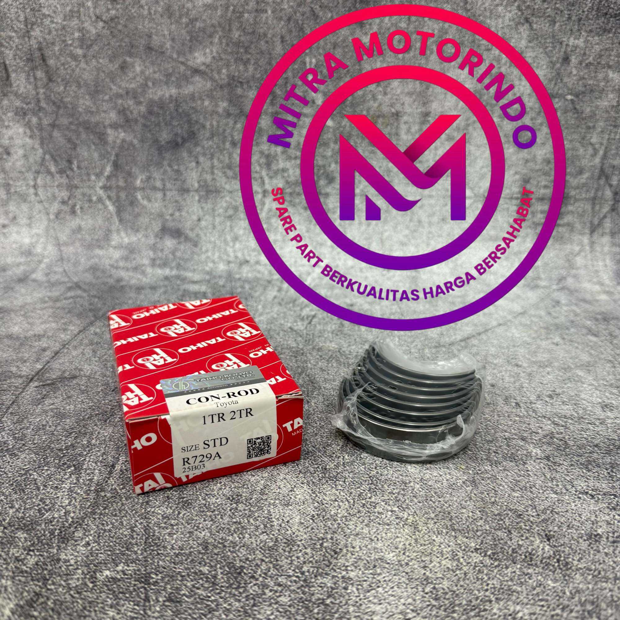 Con Rod Bearing/Metal Jalan Toyota Innova/Hilux Bensin/Fortuner (1TR-2TR) R729A Harga 232,000 rupiah*Gratis Ongkir