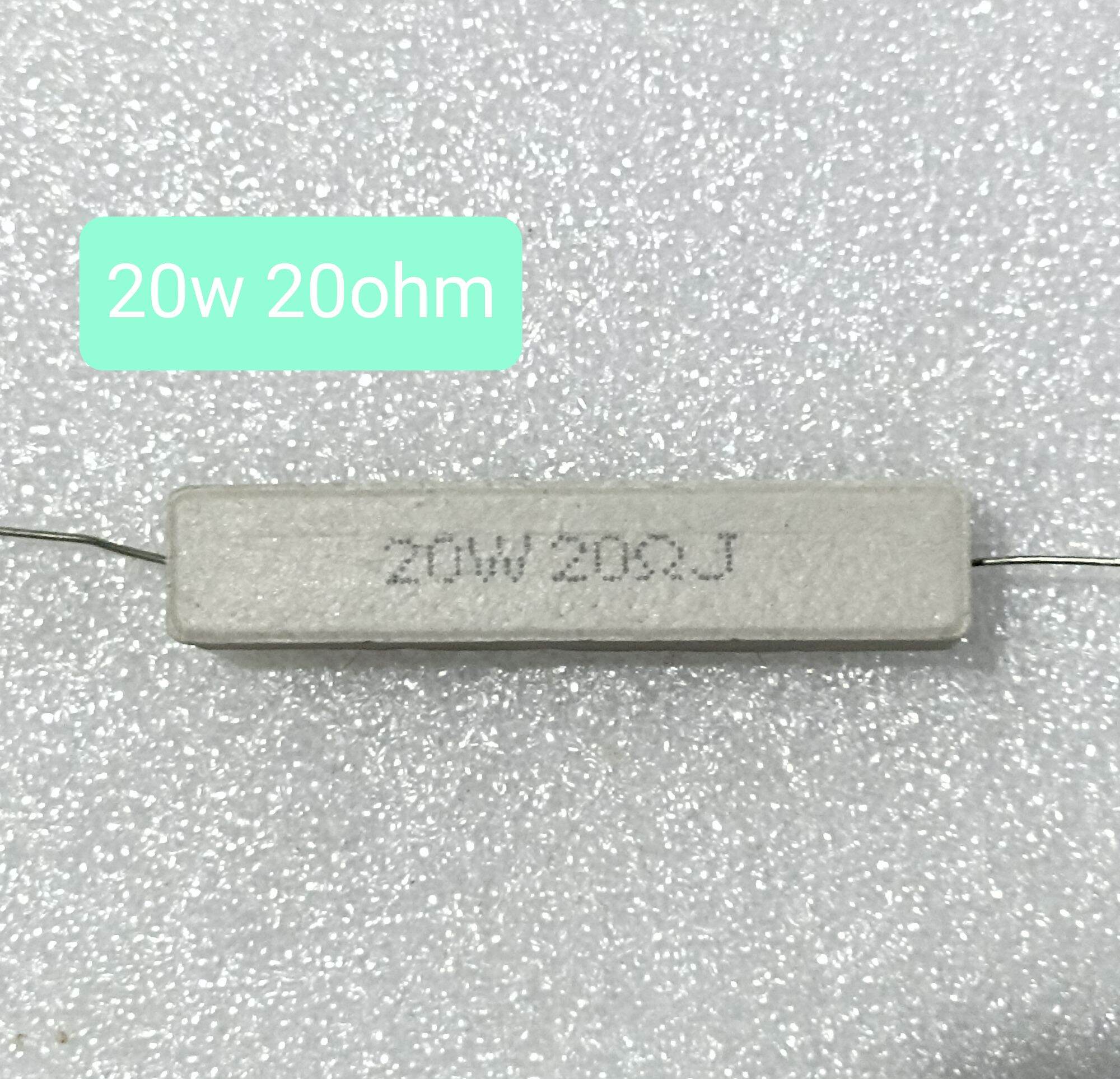 RESISTOR KAPUR 20W 20 OHM 20 WATT 20RJ 20OHM RESISTOR TAHANAN 20W 20 ...