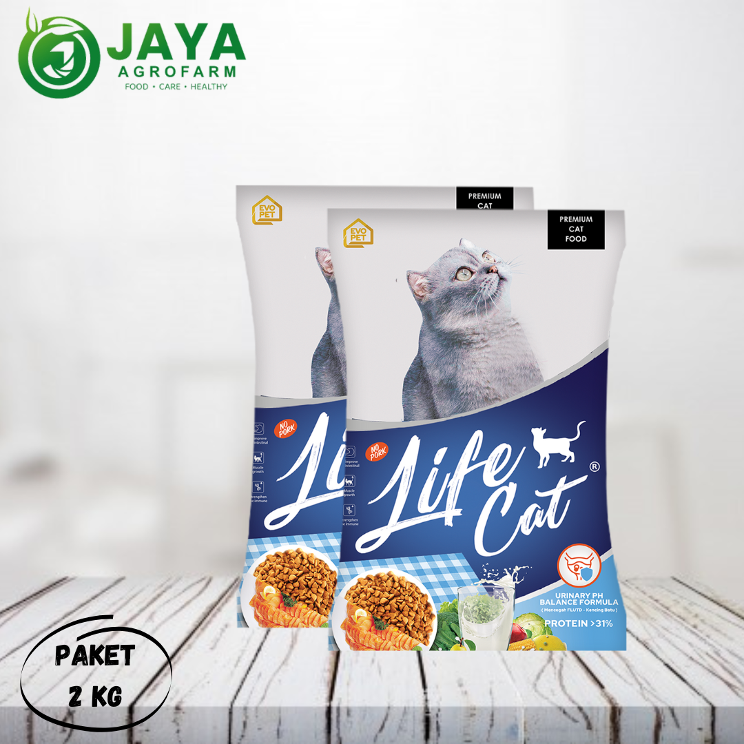 Life Cat Life Cat Dry Food Paket 2 Kg Makanan Kucing Kering Setara Maxi Premium Harga 61,500 rupiah*Gratis Ongkir
