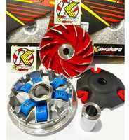 Rumah roller vario 160 adv 160 pcx 160 1 SET + ROLLER RACING kawahara GARANSI 100% ASLI 1 PAKETAN RUMAH ROLER RACING rumah roller kipas roller klip slider tutup kawahara racing MOTOR MATIK MURAH