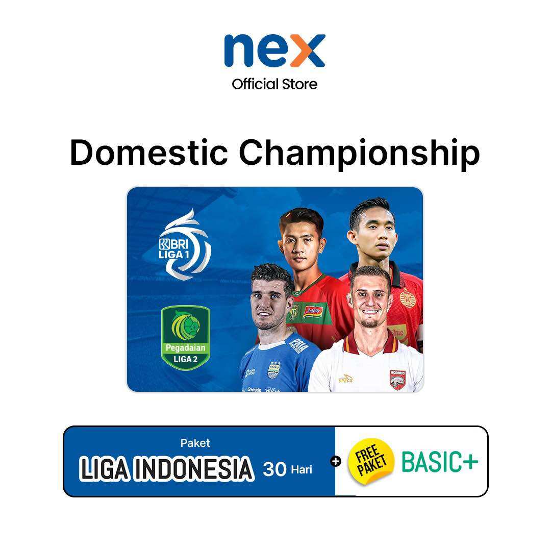 Nex satellite dish League package Indonesia (30 days) Harga 72,000 rupiah*Gratis Ongkir