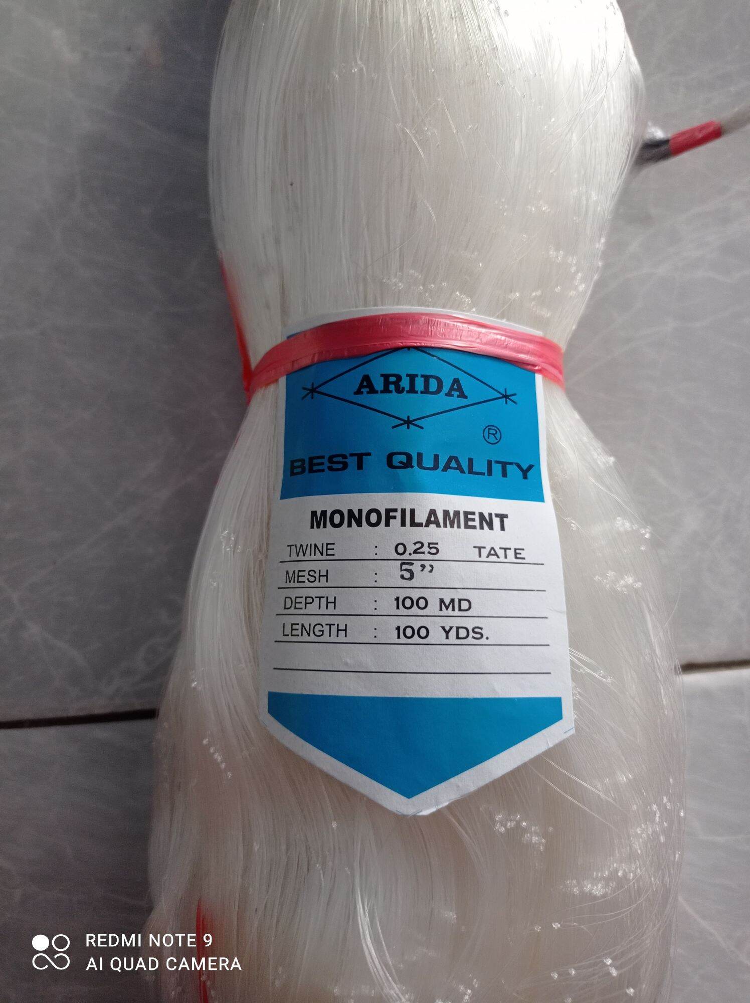 Jaring Ikan Arida 5 Inchi 0 25 100md 100yds Tate Jaring Pukat Arida 