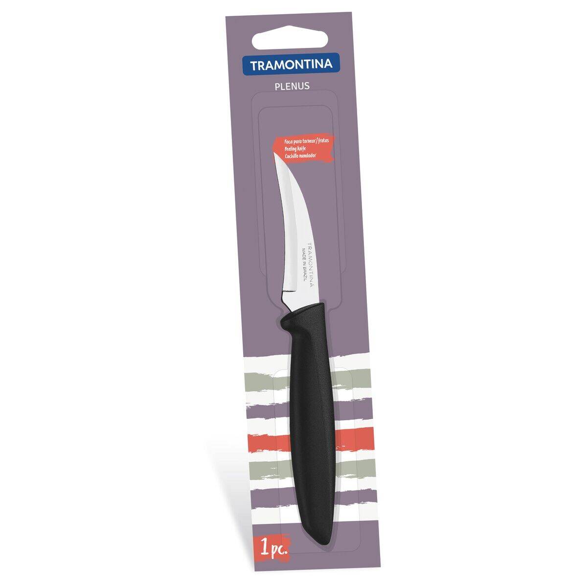 Tramontina Premium Kitchen Knife With Stainless Steel Blade And White 8  Polypropylene Handle 24473188