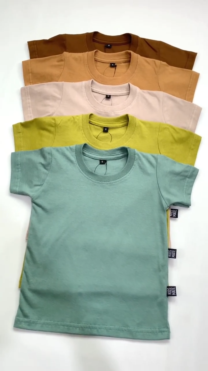 Kaos Anak Polos Cotton Besic