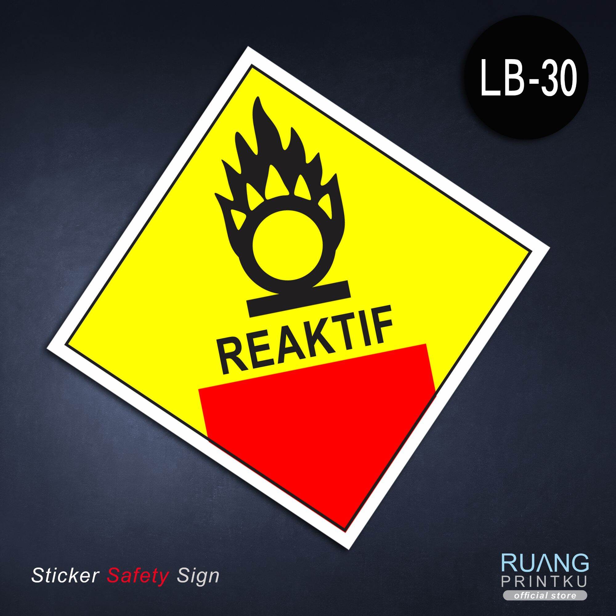 Label B3 Rak Stiker Label Limbah B3 Reaktif | Lazada Indonesia