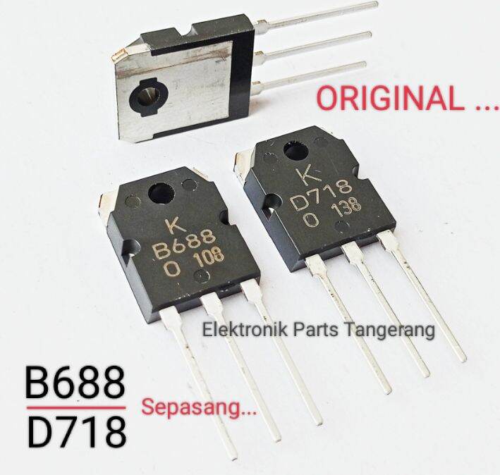 2 Paires Transistors Sanken 2SB688 2SD718 - Neufs Sous Emballage - Pour électronique