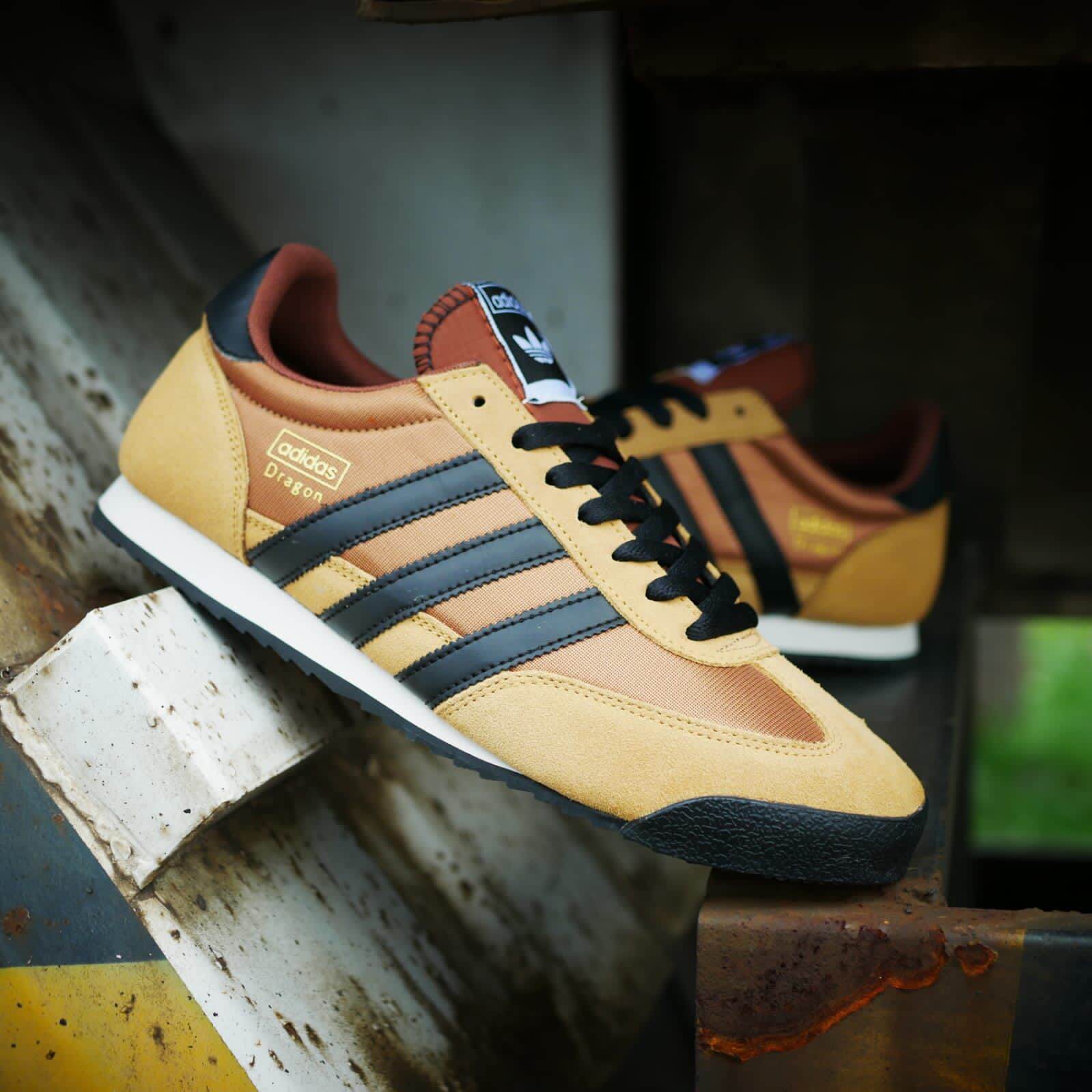 tan adidas mens