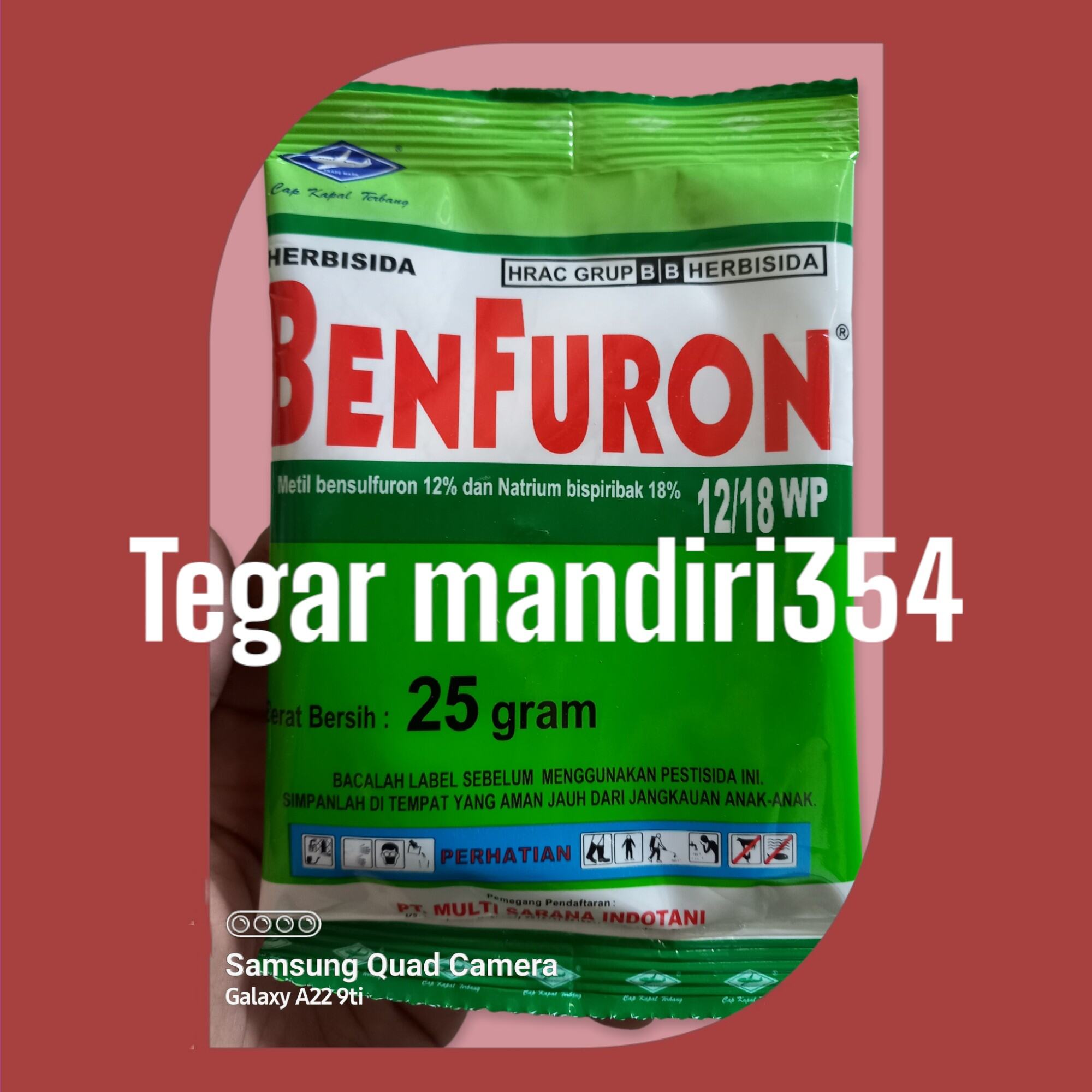 Herbisida Benfuron 25gram Racun Gulma Pada Padi / Benfuron 25gram ...