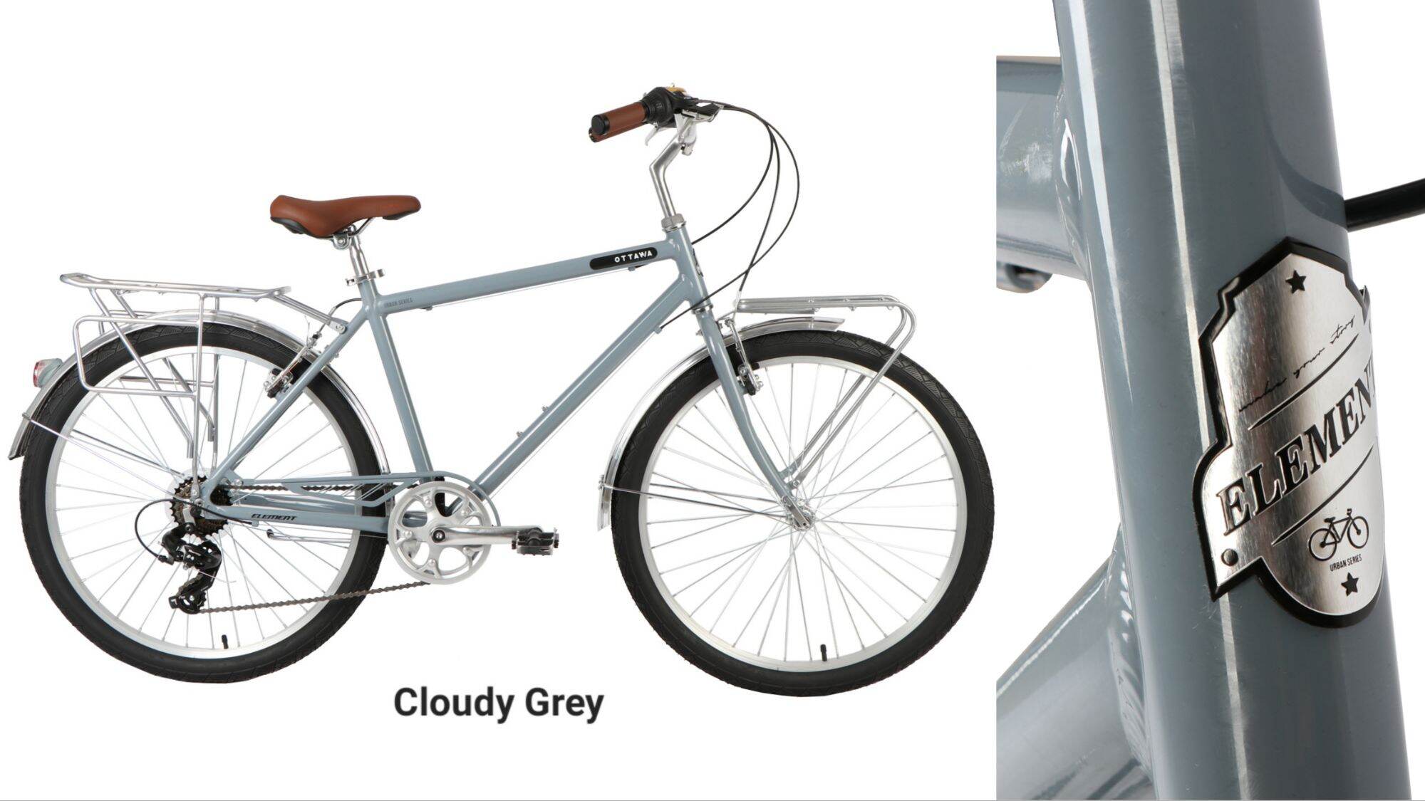 Sepeda Touring Commuter Bike ELEMENT OTTAWA Urban Classic Vintage 26