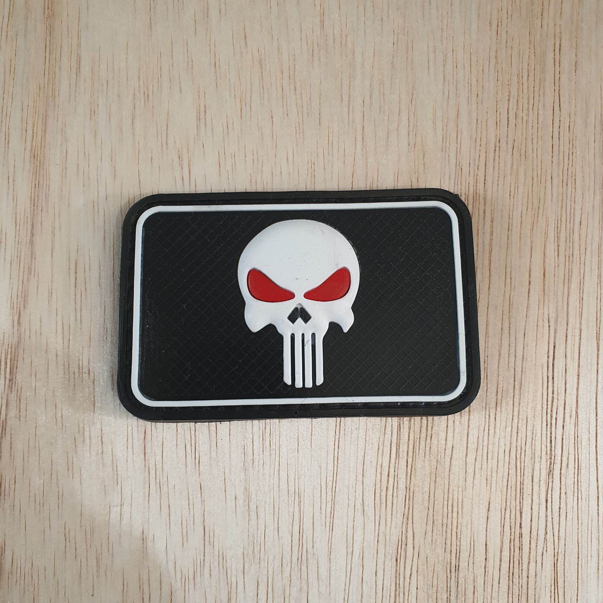 Patch RUBBER LOGO SKULL/SKULL/FUNISER/GODWILL/TACTICAL/RUBBER PATCH SKULL/ VELCRO RUBBER EMBLEM PATCH