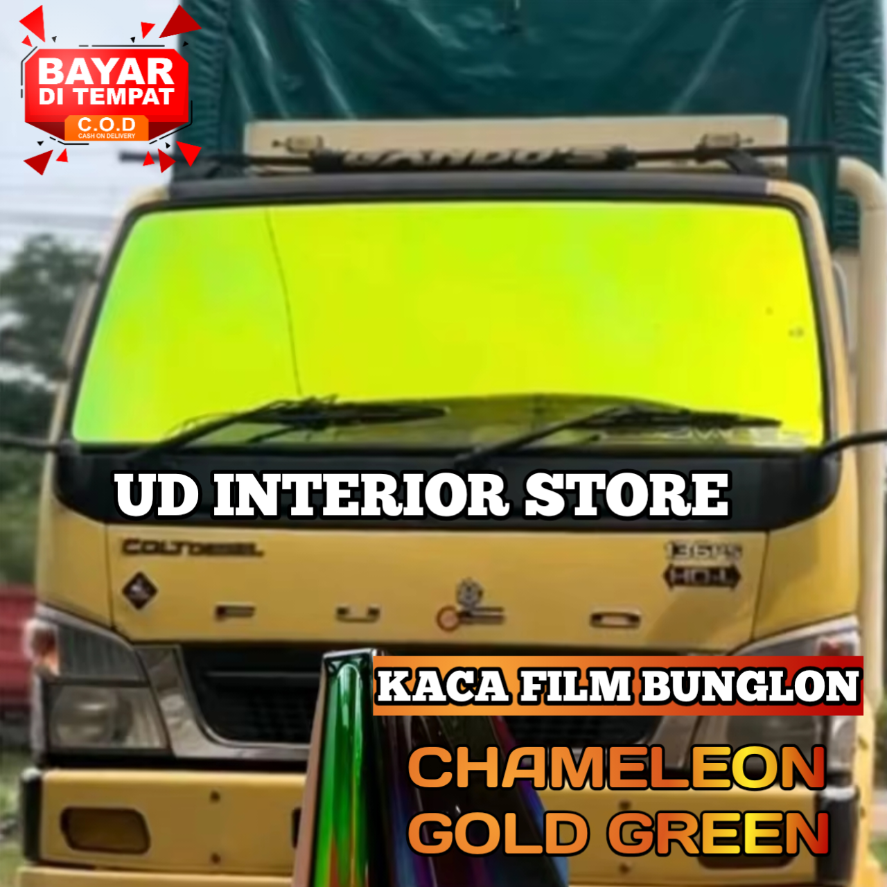 Deals!! Chameleon red chameleon blue car sun protection film glass film Harga 26,000 rupiah*Gratis Ongkir