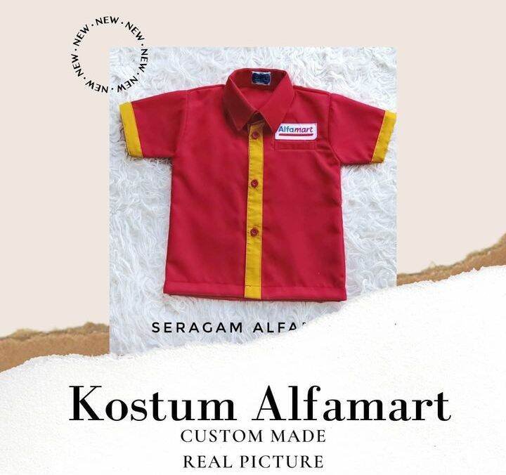 Seragam Alfamart/Kostum Alfamart/Kemeja Model Alfamart | Lazada Indonesia