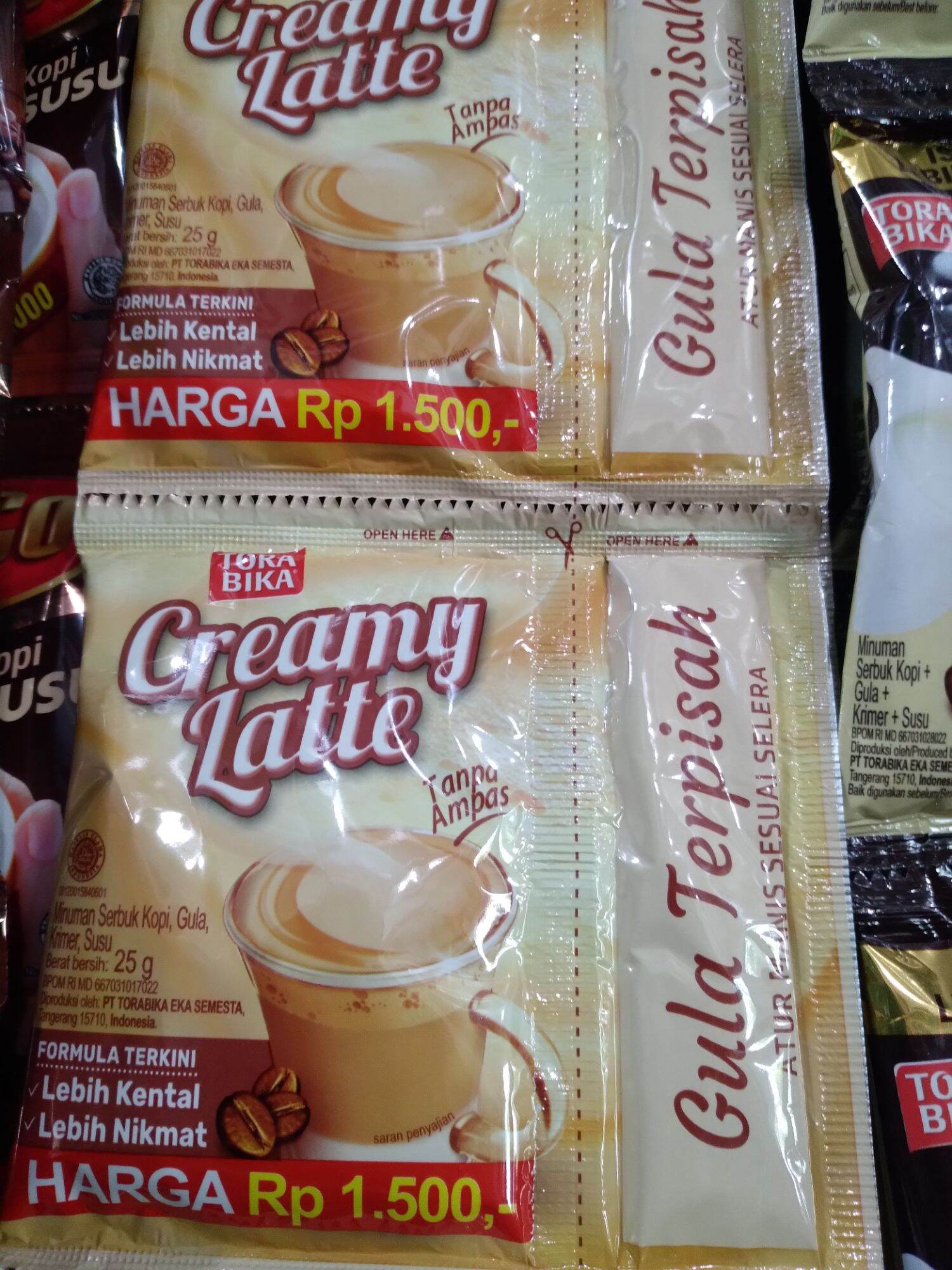 Torabika Creamy Latte Gula Terpisah 1 Renceng 10 Sachet Lazada Indonesia 1443