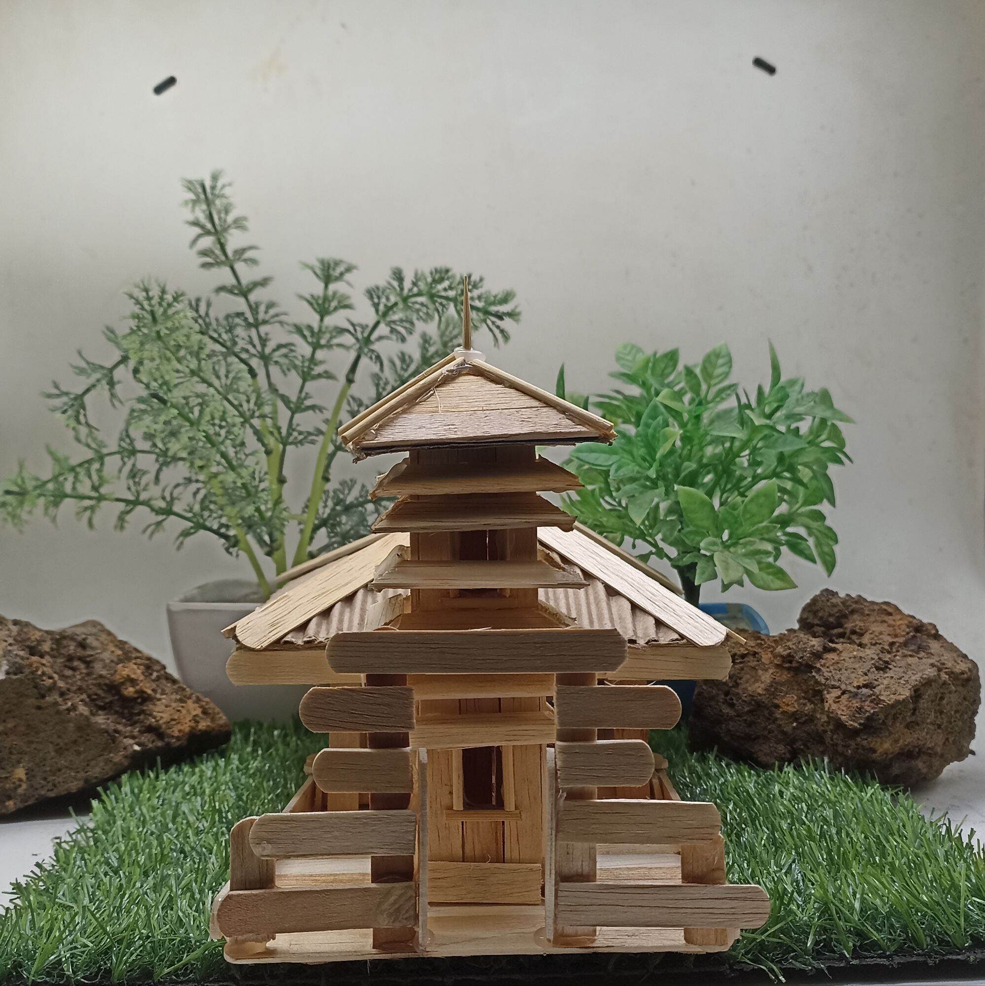 miniatur rumah adat Bali stik es krim Lazada Indonesia