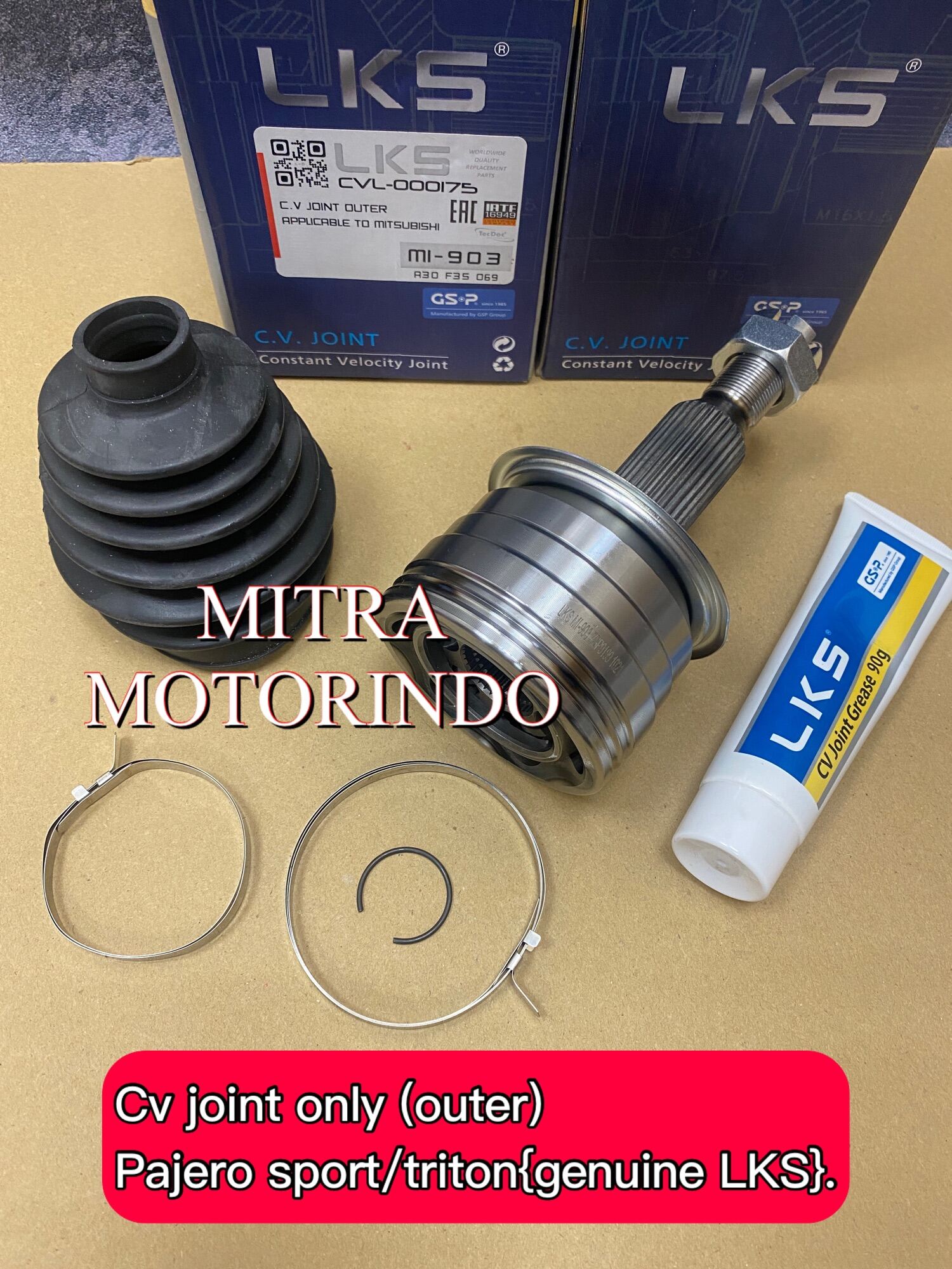 cv joint only bagian luar mitsubishi triton 2.5cc/2.8cc dan pajero