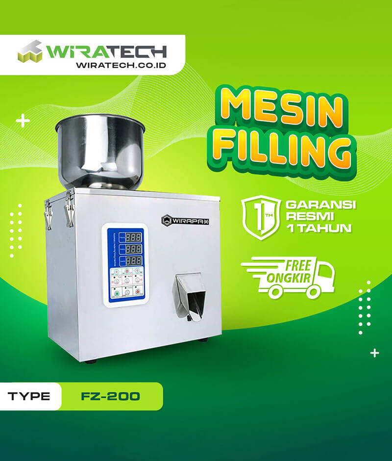 Mesin Pengisi Cairan Vertikal Filling Machine Wirastar FZ-200 Harga 6,000,000 rupiah*Gratis Ongkir