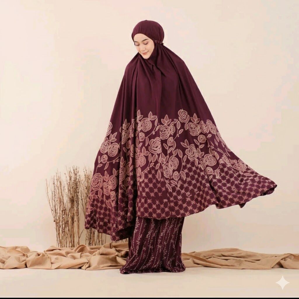 Kinantii - Mukena Shakila Rayon Premium Jumbo // Mukena Eid Jumbo Rayon Premium