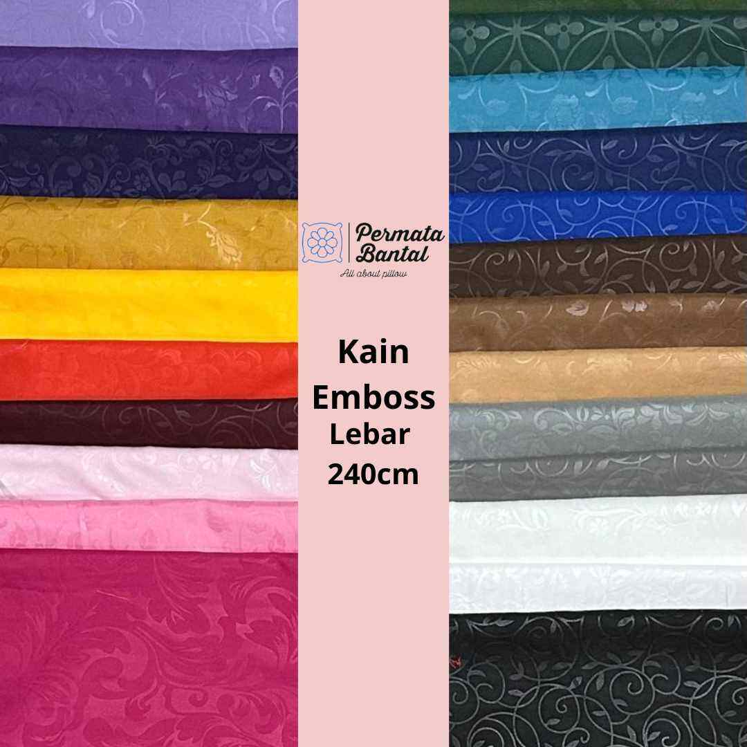 Kain Polymicro/Katun Mikro EMBOSS 1meter x 2,4 meter | Lazada Indonesia